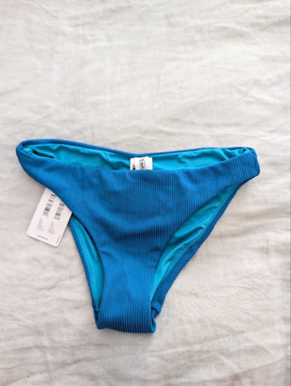 NWT Wolford "Ultra Texture" Bikini Bottoms Blue Size M